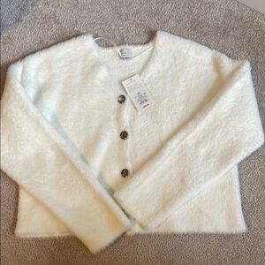 a new day cream Button-Up Sweater